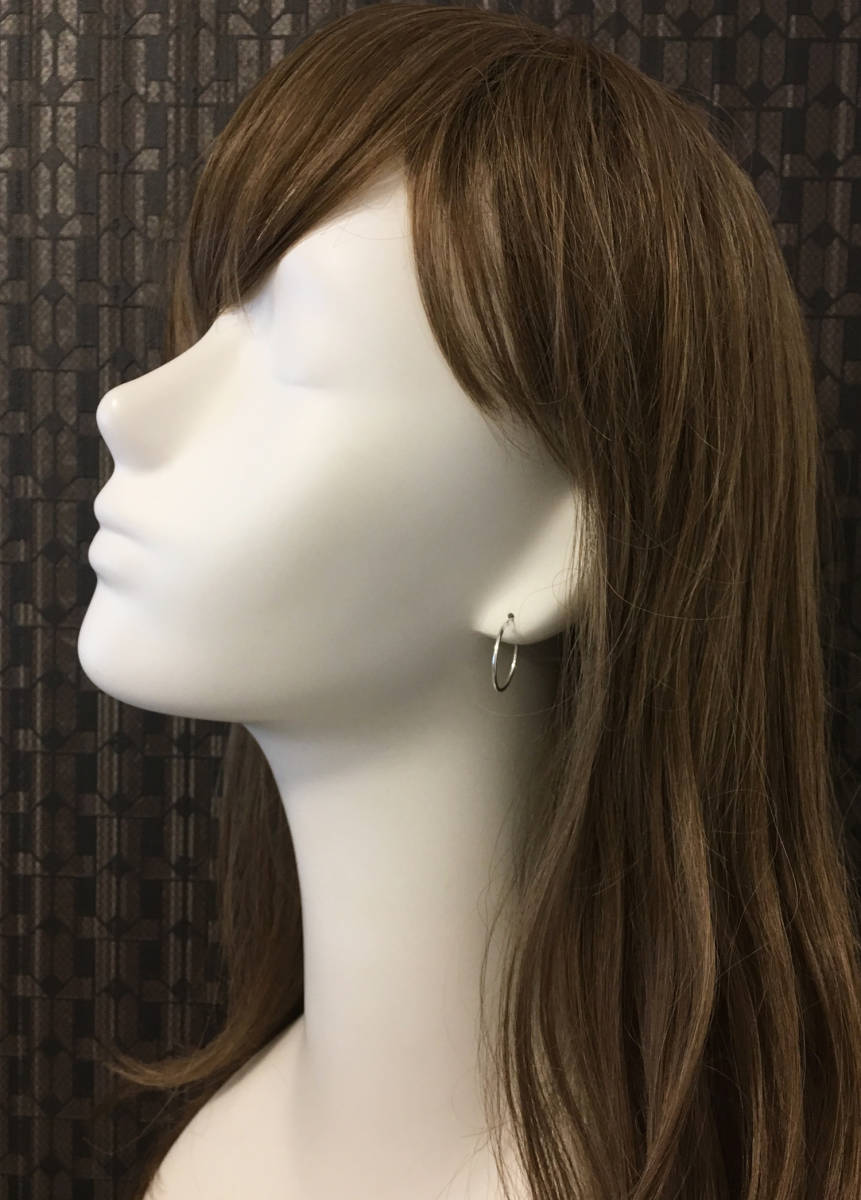 送料無料 SV925 20mm 2cm 華奢 細い フープ ピアス スターリングシルバー ラッピング アクセサリー ギフト プレゼント メンズ 男性 女性_2