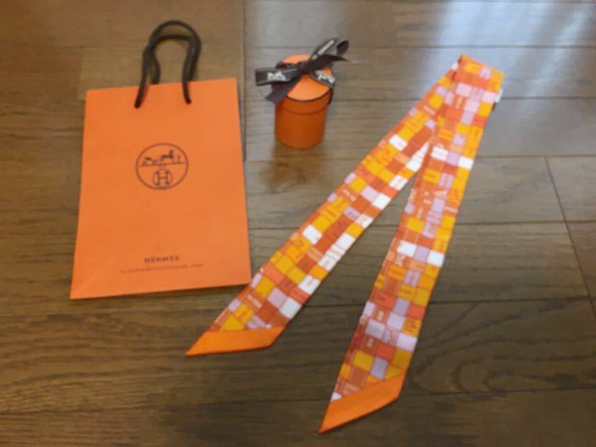 ◇エルメス ツイリー ボルデュックツイリーリボンリボンスカーフ2019  
