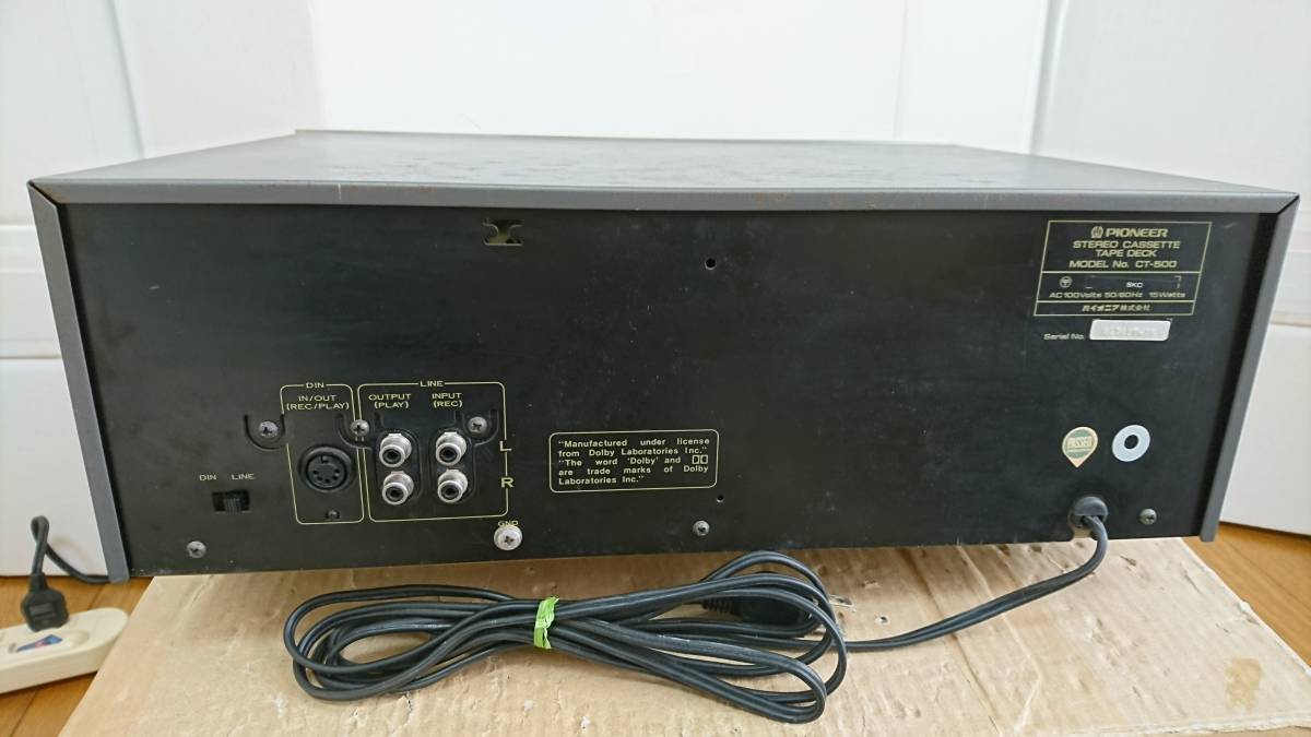 Pioneer CT-500 カセットデッキ ドルビーシステム搭載 Pioneer CT-500
