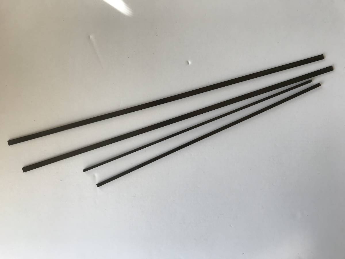 アコースティックギターネック補強用カーボンロッド・2タイプ4本セットで