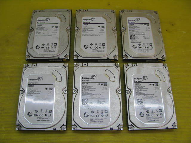 M16346/3.5インチHDD 6台/Seagate 1TB コンピュータ 内蔵 【公式通販】