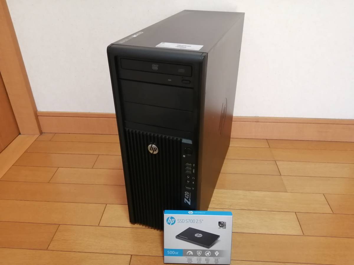 HP Z420 水冷式 Xeon E5-2690(8コア16スレッド)搭載♪/ 新品HP純正 SSD
