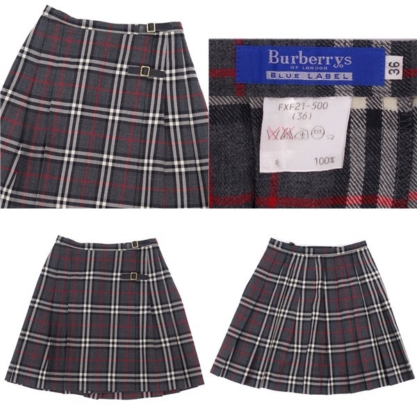 美品 バーバリー ブルーレーベル BURBERRY BLUE LABEL チェック