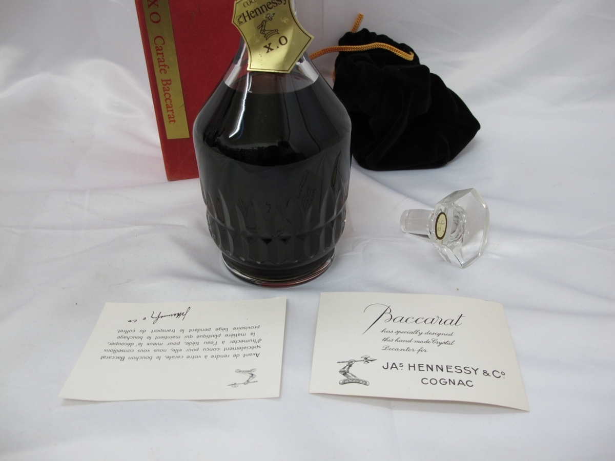 12-28 Jas Hennessy ジャズ ヘネシー XO Carafe カラフェ Baccarat