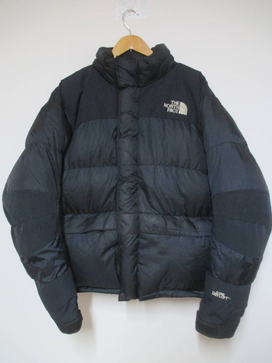定番人気，送料無料 90's THE NORTHFACE ノースフェイス ゴアドライロフト ダウンジャケット 黒 Mサイズ(Mサイズ)｜売買されたオークション情報、yahooの商品情報をアーカイブ公開 - オークファン 男性用