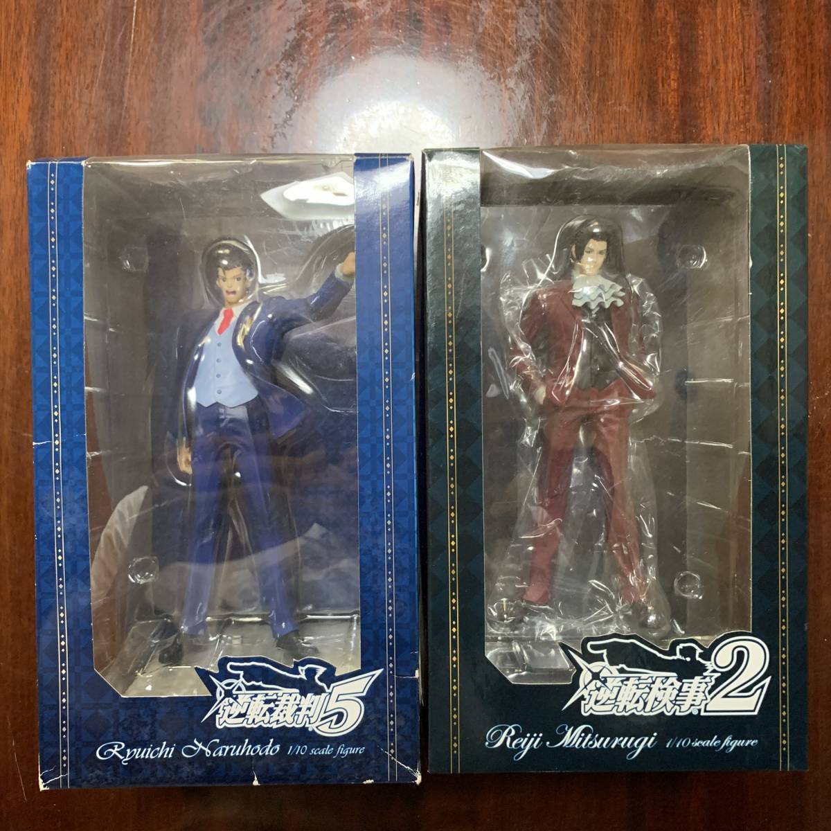 新品 逆転裁判5 成歩堂龍一 逆転検事2 御剣怜侍 フィギュア イーカプコン限定 逆転裁判5 逆転検事2 イーカプコン限定版 / 成歩堂龍一 & 御剣