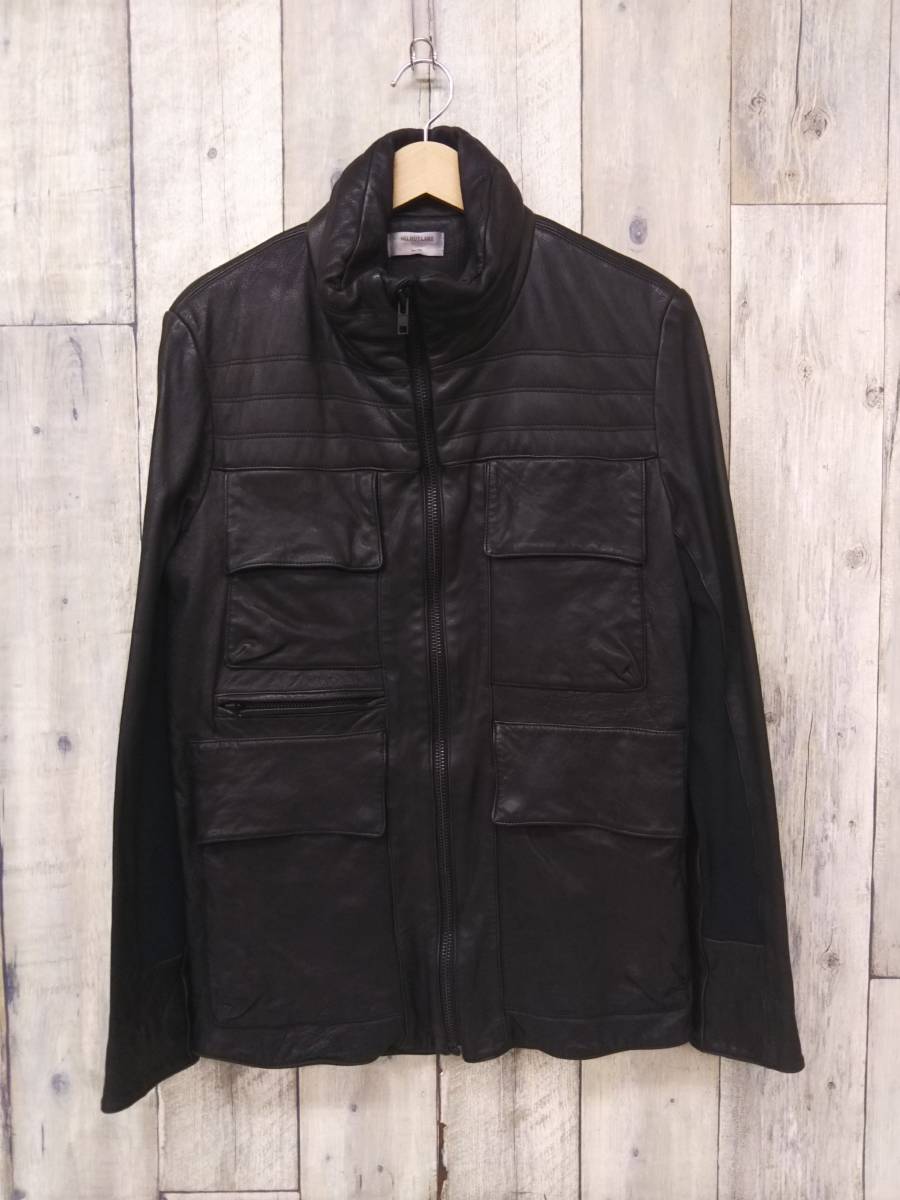 限定SALE，新品 HELMUT LANG 17-8304006 ヘルムートラング レザージャケット ブルゾン Sサイズ ブラック シープレザー シングル(ジャンパー、ブルゾン)｜売買されたオークション情報、yahooの商品情報をアーカイブ 男性用