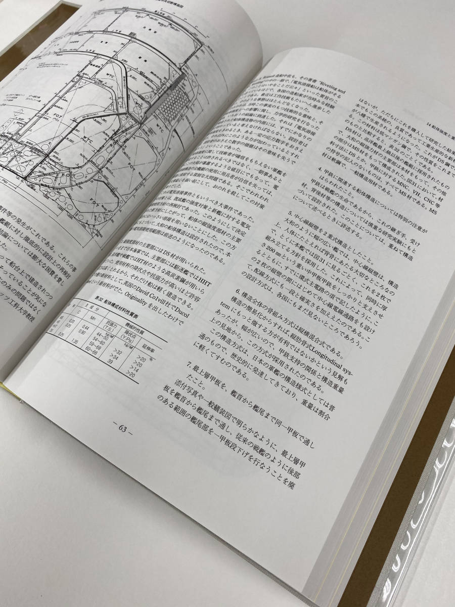 戦艦大和 ☆中古品 | 設計と建造―大和型戦艦主要全写真+大型図面