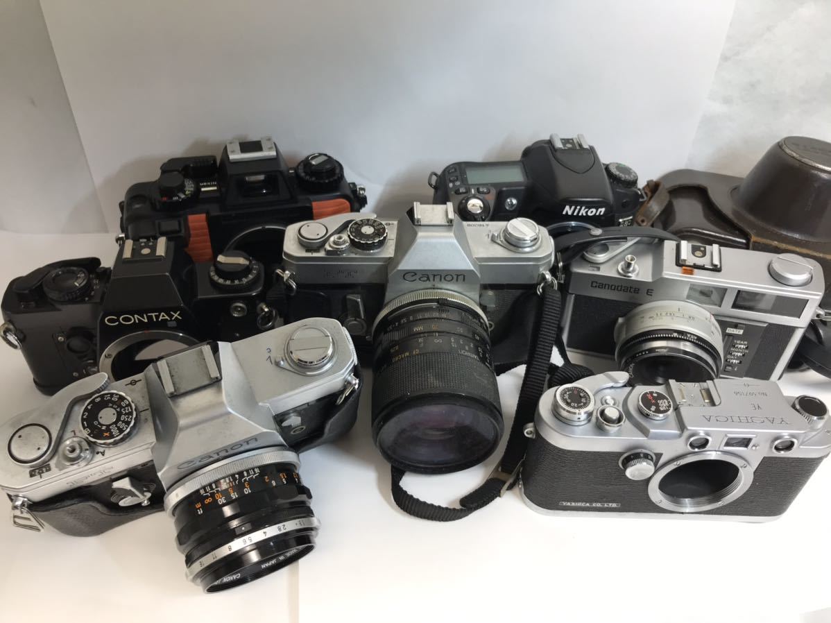 ジャンク カメラ まとめ セット canon contax yashica nikonos olympus