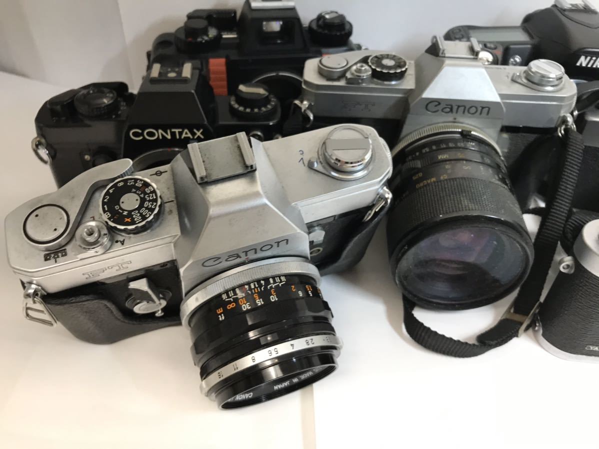 ジャンク カメラ まとめ セット canon contax yashica nikonos olympus