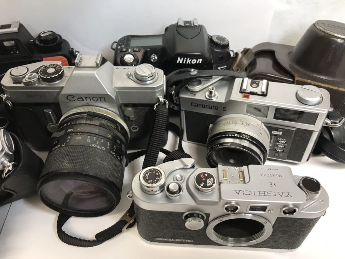 ジャンク カメラ まとめ セット canon contax yashica nikonos olympus