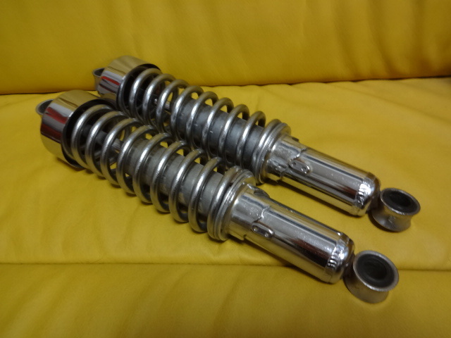 SR400 | リアサスペンション バイク 265mm 結構綺麗 メッキ ローダウン