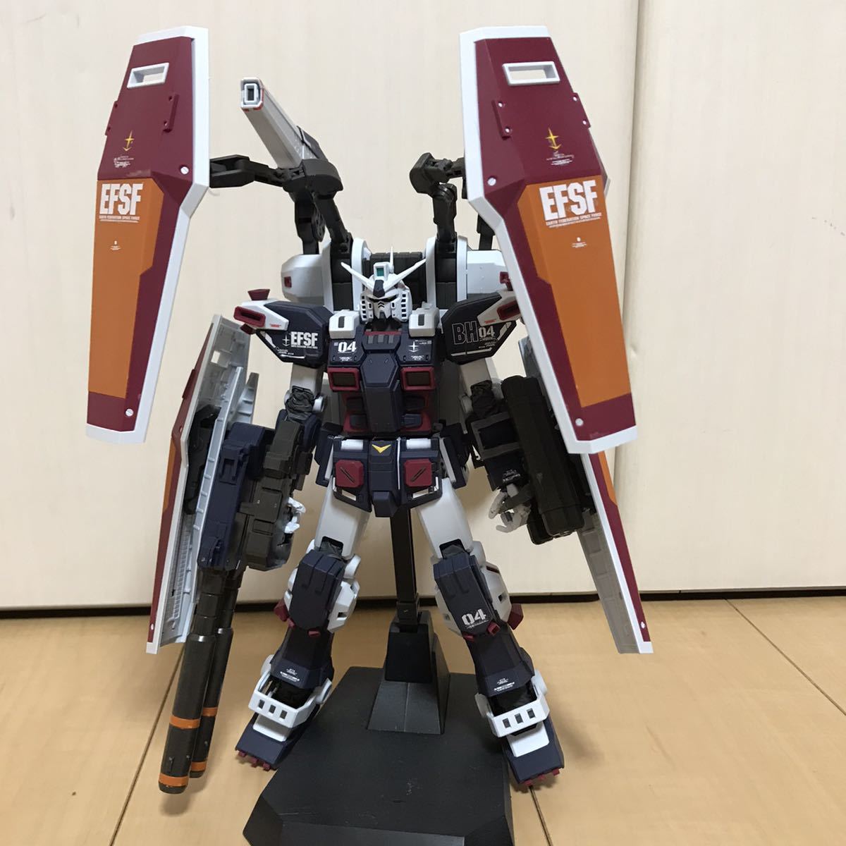 MG フルアーマーガンダム 1⁄100 : ⑧つや消しトップコート、アンテナの