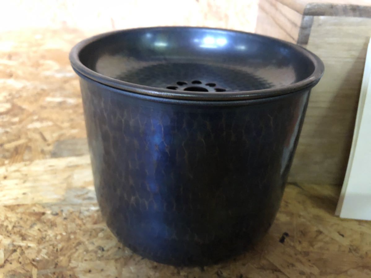 ウィンターセール開催中 m0112-52 ☆極美品☆玉川堂 建水 茶こぼし