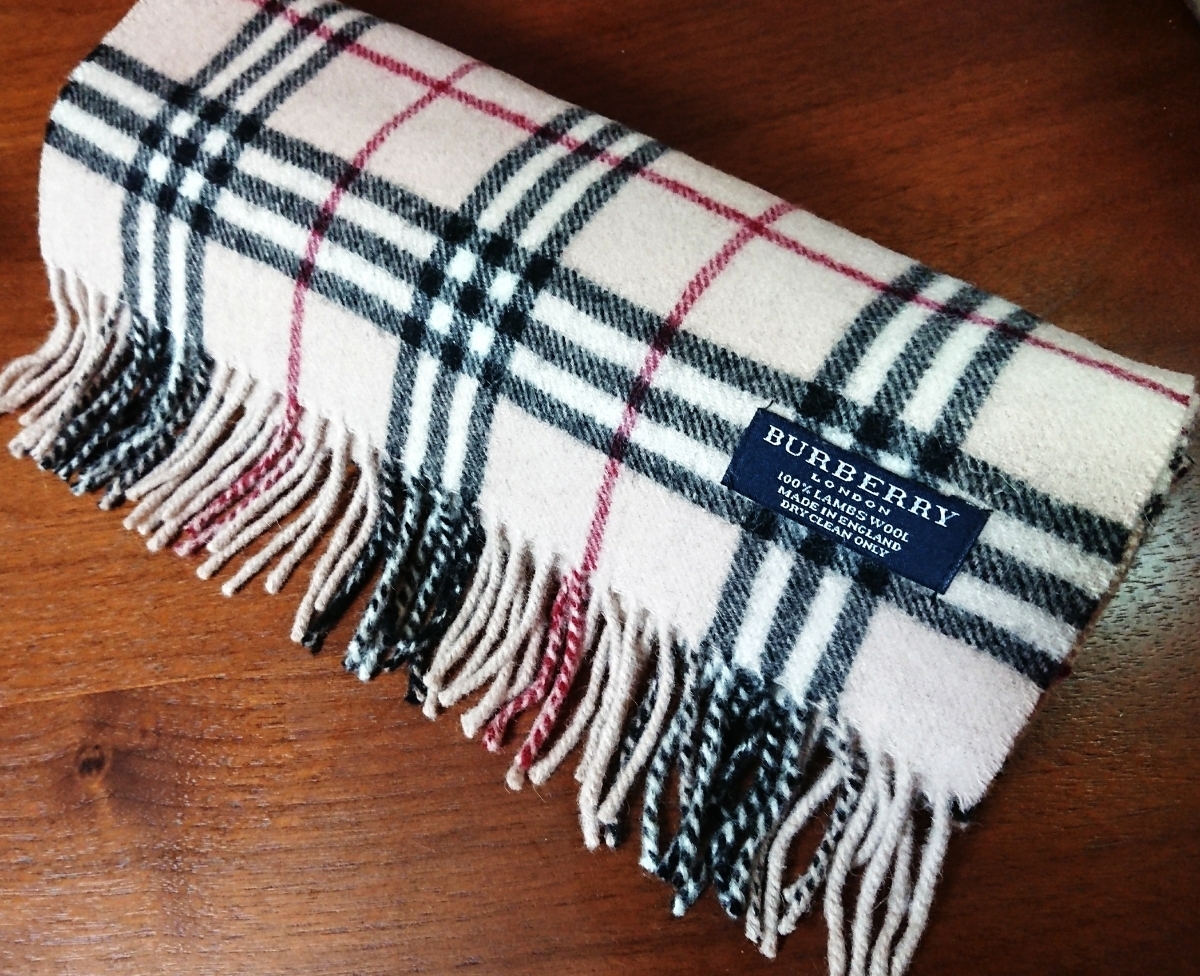 バーバリー ノバチェック ストール BURBERRY マフラー ノバ カシミヤ 