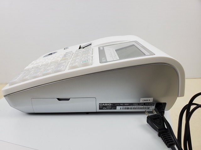 CASIO 電子レジスターTE-340/NL-300 説明書付 鍵 レジロール 付属多数 POS