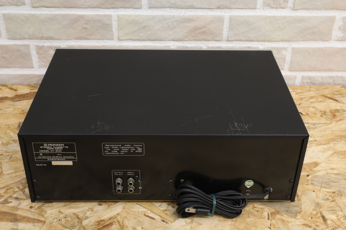 D0042】☆パイオニア☆Pioneer☆カセットデッキ☆CT-600☆オーディオ
