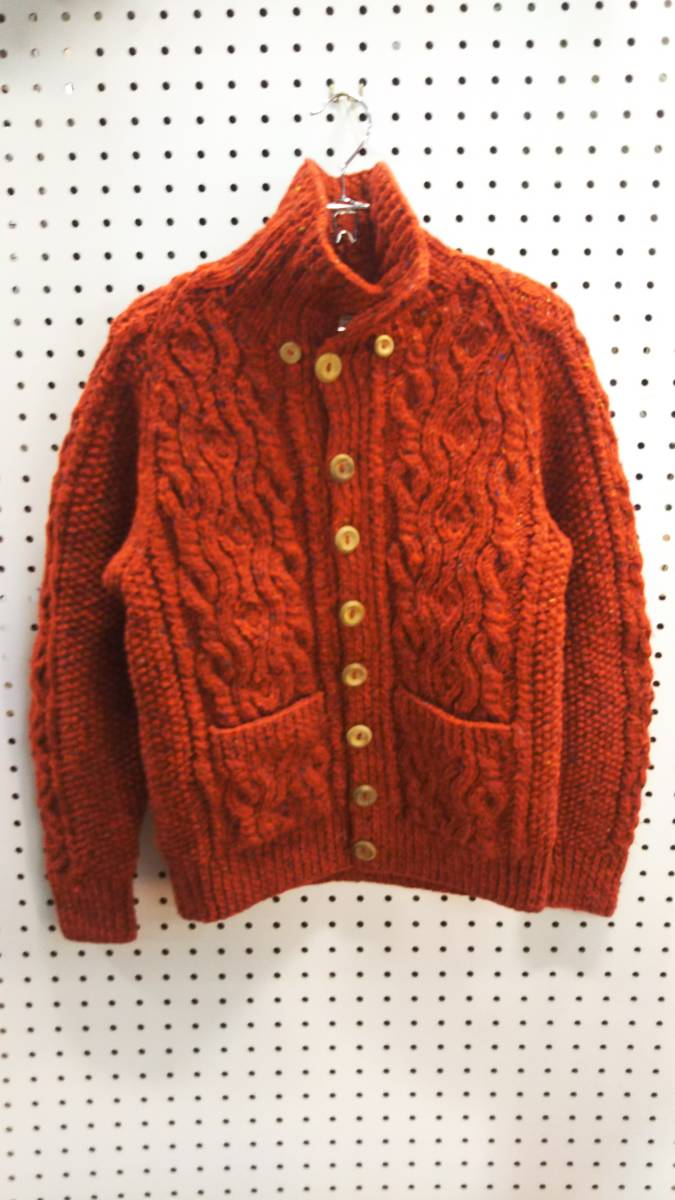 品質保証，2026 INVERALLAN 3A オレンジ PURE NEW WOOL HAND KNIGTERS LIMITED 毛100% イギリス製 英国製 イットディビジョン ピュアニューウール(カーディガン)｜売買されたオークション情報、yahooの商品情報をアーカイブ カーディガン
