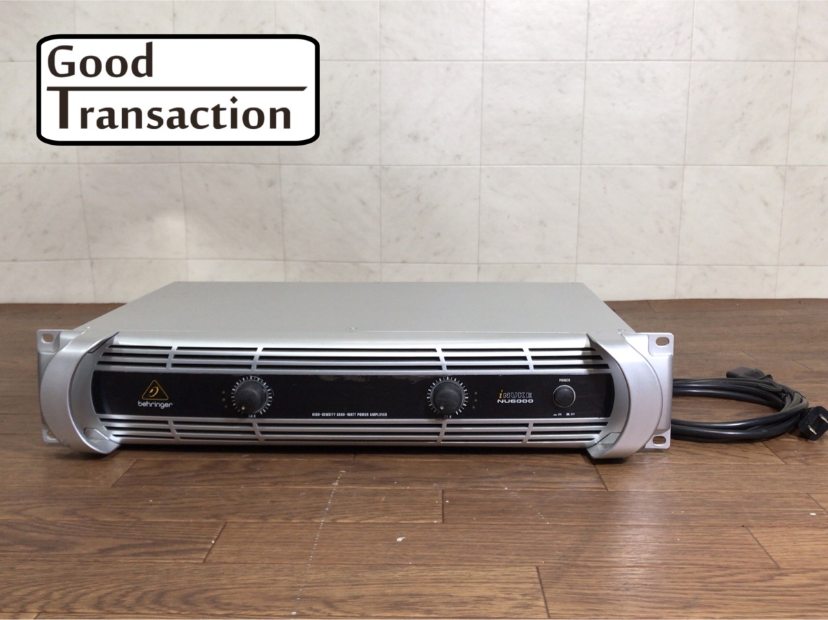 B012T097○behringer NU6000 パワーアンプ ベリンガー NU6000 パワー