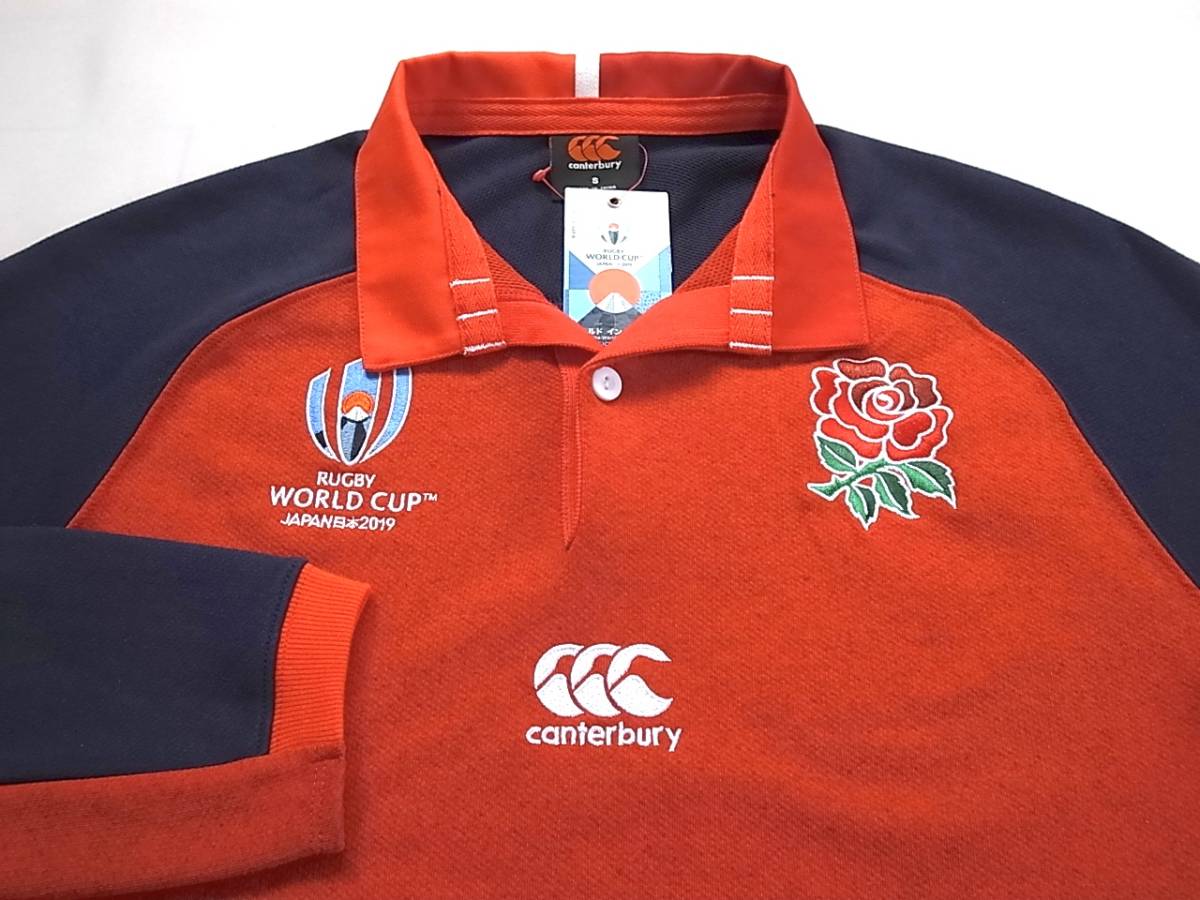 イングランド代表 カンタベリー ラグビー CANTERBURY 新品未使用 ✨美品✨ 0 ラグビーワールドカップ 日本代表 - 公式・限定イングランドタイプ クラシックラグビージャージー（ユニ 新品カンタベリー ラグビーワールドカップ2015 1 ユニフォーム