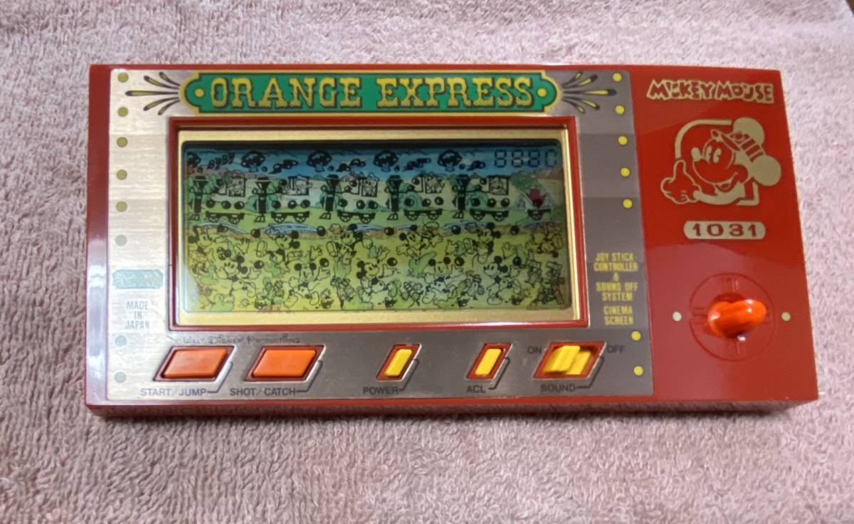 美品】ゲームウォッチ ミッキーマウス オレンジエクスプレス ORANGE 