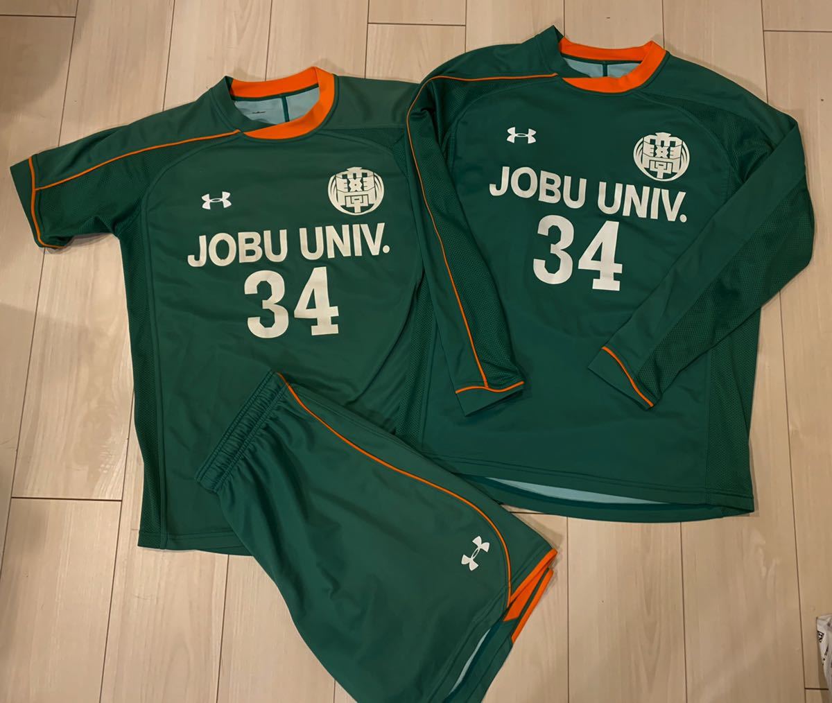 人気定番 支給品 北関東大学サッカーリーグ1部 上武大学 サッカー部 公式ユニフォーム 上下セット 緑 大学 サッカー アンダーアーマー(実使用、サイン入りウエア)｜売買されたオークション情報、yaho 実使用、サイン入りウエア