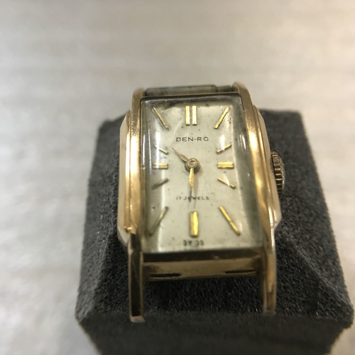 デンロ 手巻き 腕時計 18K刻印 DEN-RO 17JEWELS SWISS 18K 0750 DEN-RO 