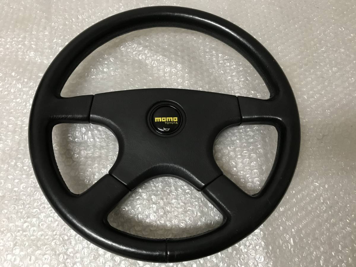 MOMO TOYOTA ハンドル 純正OP ステアリング 36cm ITALY トヨタ MOMO Yahoo!オークション 純正OP モモ ステアリング - 当時物
