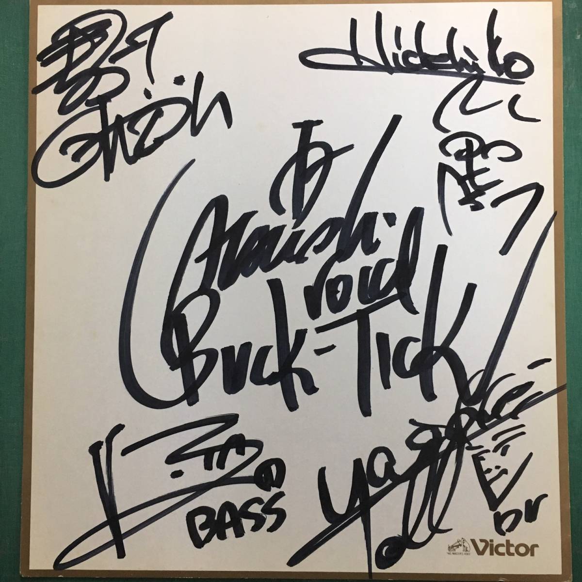 販売中です BUCK-TICK/メンバー全員サイン色紙/バクチク/櫻井敦司/今井
