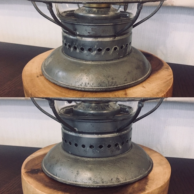 Dietz York New Bottom Bell Central Lantern No. - 0 Railroad Antique Globe No.6 lantern Etched