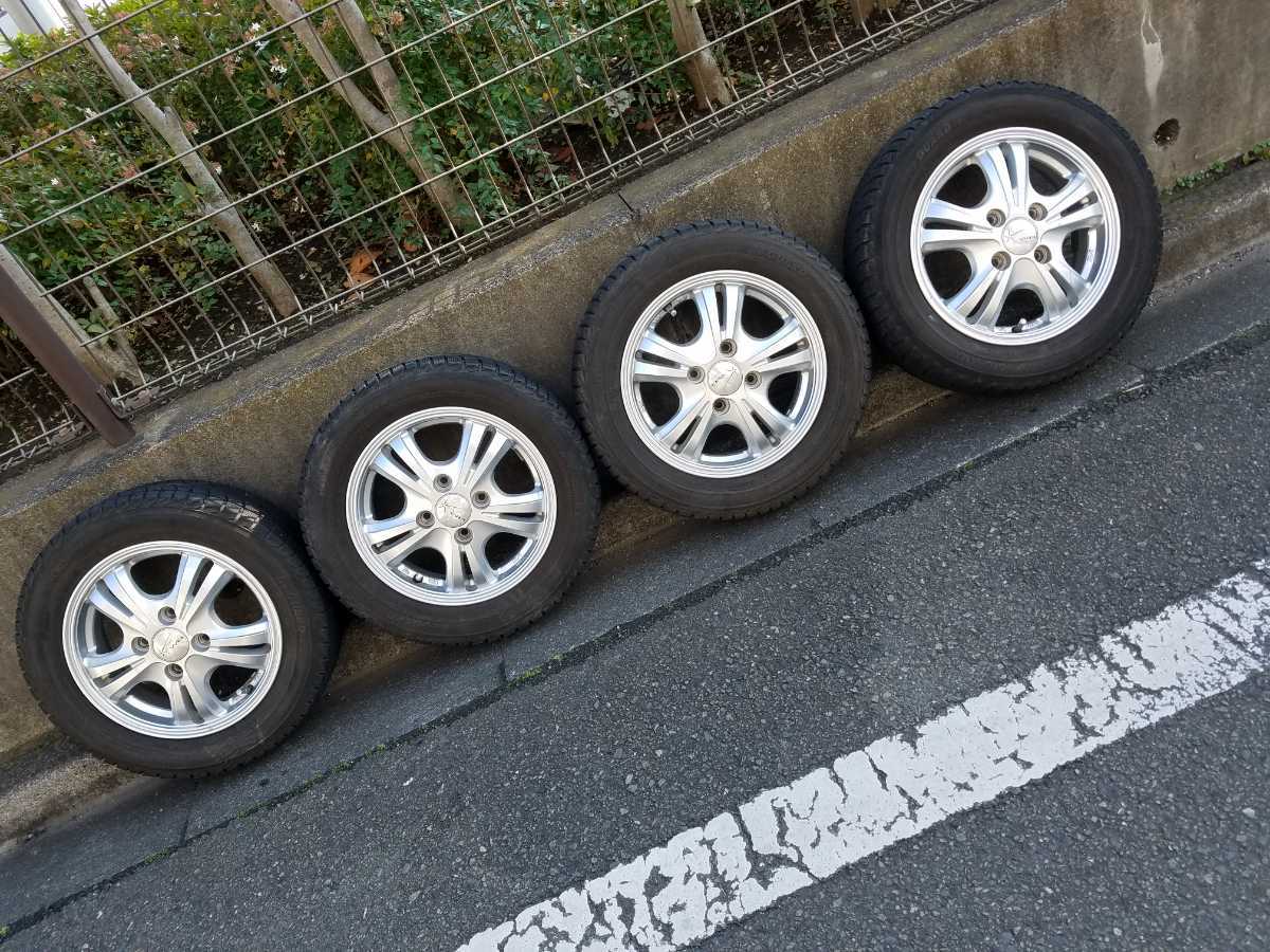  タントに使用していました 4本セットワゴンR MRワゴン(スタッドレスタイヤ)｜売買されたオークション情報、yahooの商品情報をアーカイブ公開 - オークファン 4穴