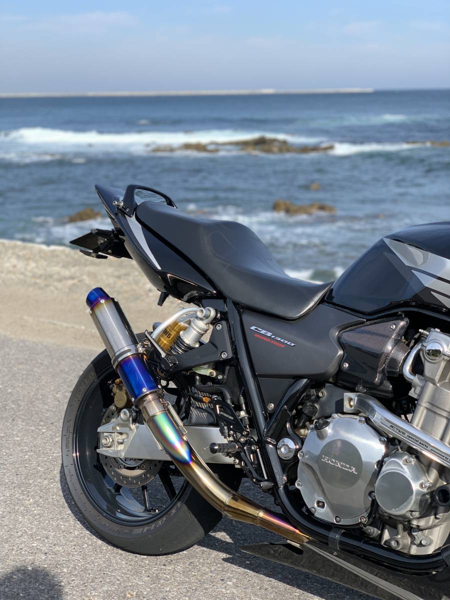 CB1300SF/SB SC54 オオニシヒートマジック フルエキ マフラー チタン 