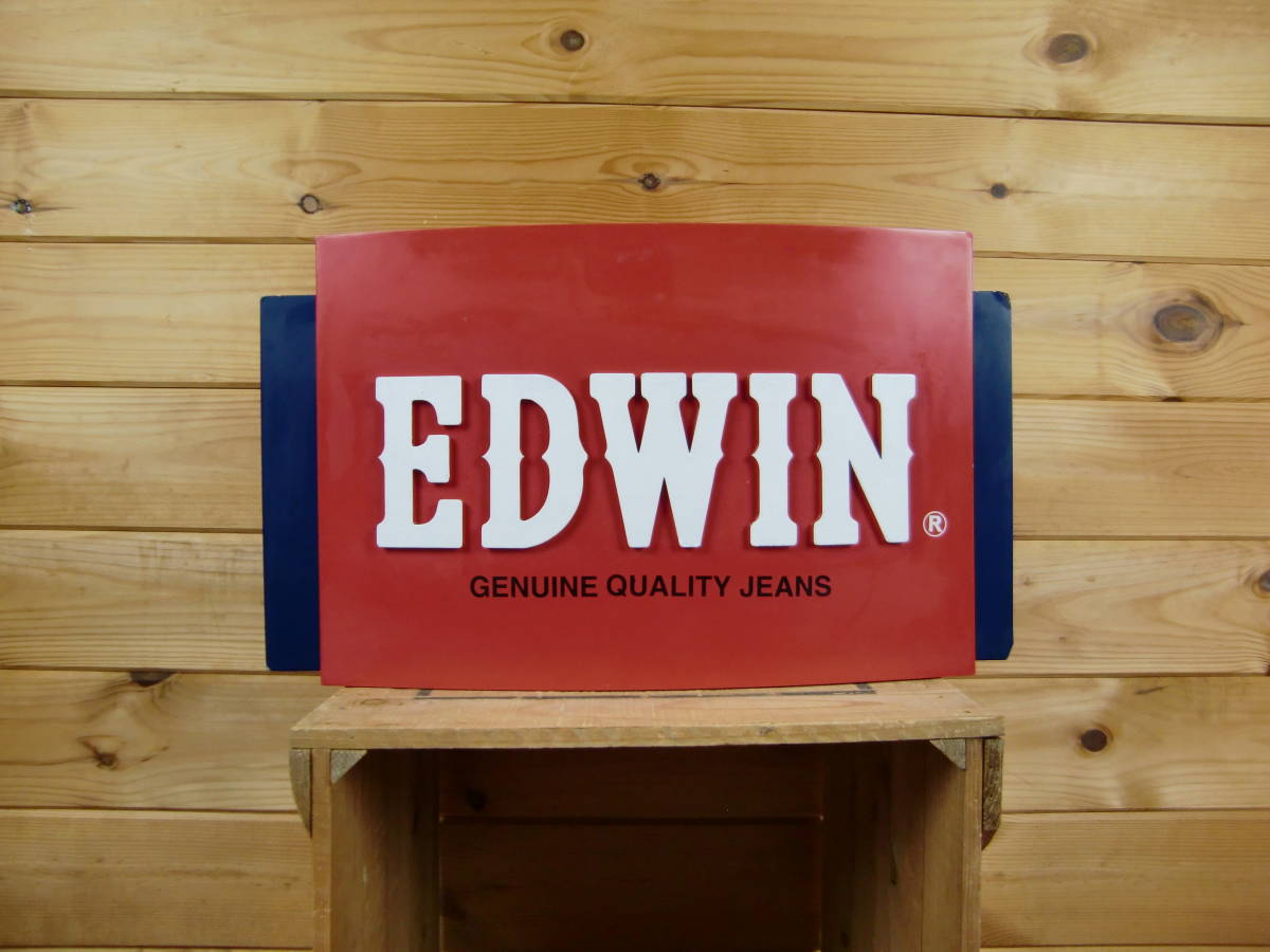 非売品 EDWIN エドウィン 看板 メルカリ ビンテージ 送料込み サイン 