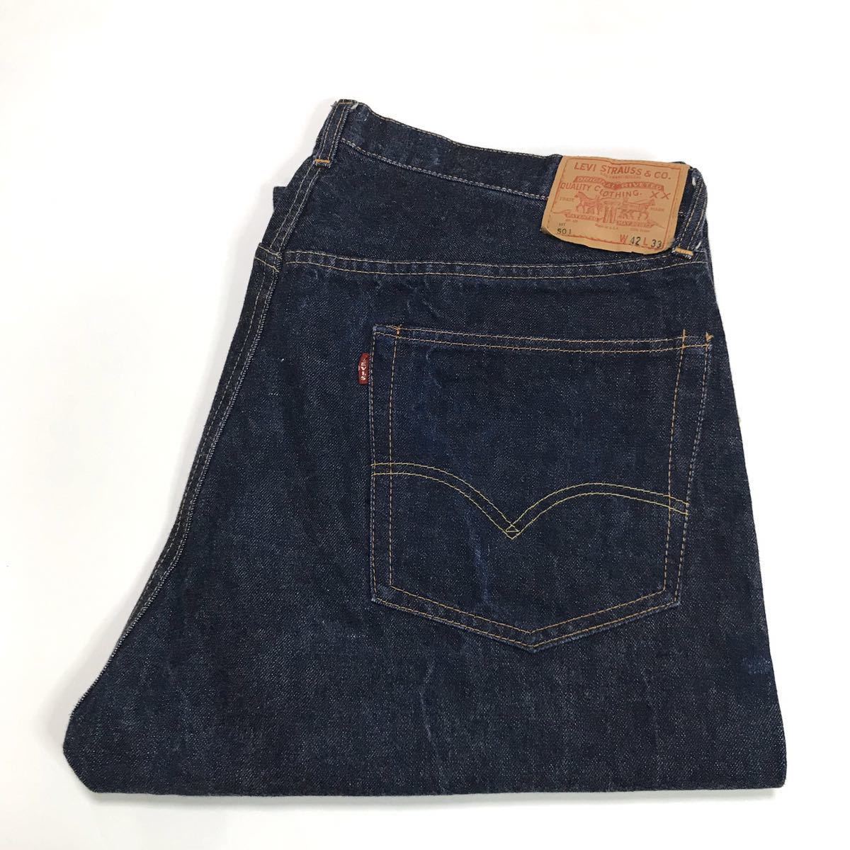 大変貴重 Wネーム オリジナル LEVI'S リーバイス 501 Vステッチ トップ