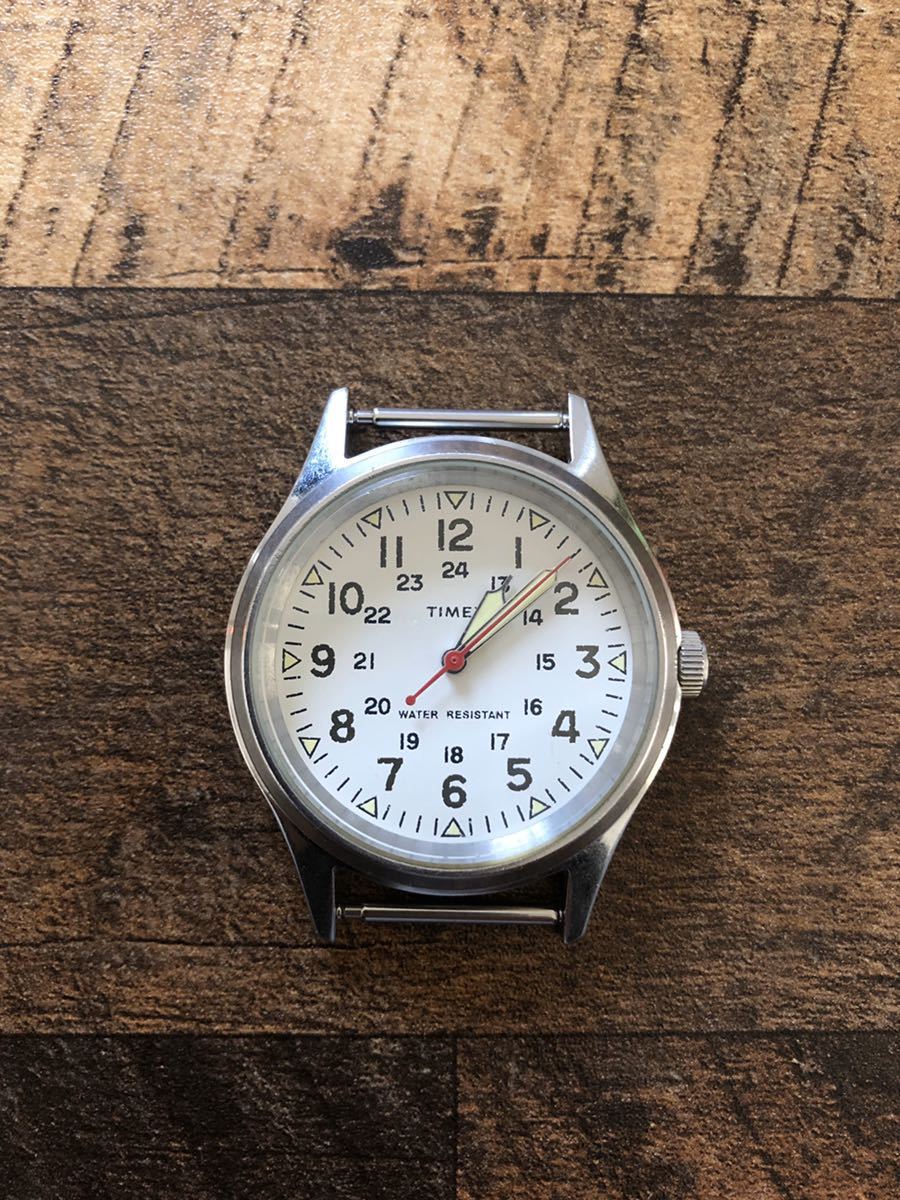 仕入れ 美品 TIMEX FOR J.CREW VINTAGE FIELD ARMY WATCH 36mm