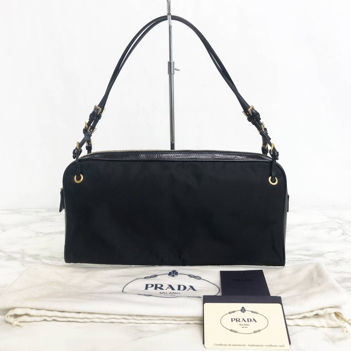 ☆PRADA☆プラダ☆トートバッグ☆ゴールド☆ギャランティカード有☆レア☆