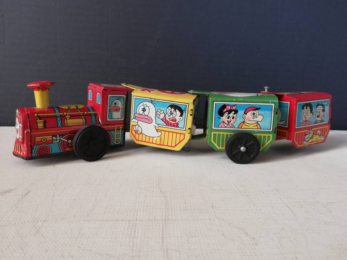 ブリキ玩具　藤子不二雄・お化けのQ太郎列車　ユーモラス　箱なし　タカトク製　フリクション