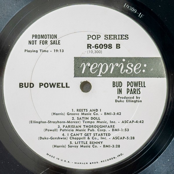 POWELL ⁄ | Bud Powell - BUD 米初期盤BUD MONO盤 プロモ白ラベル Yahoo!