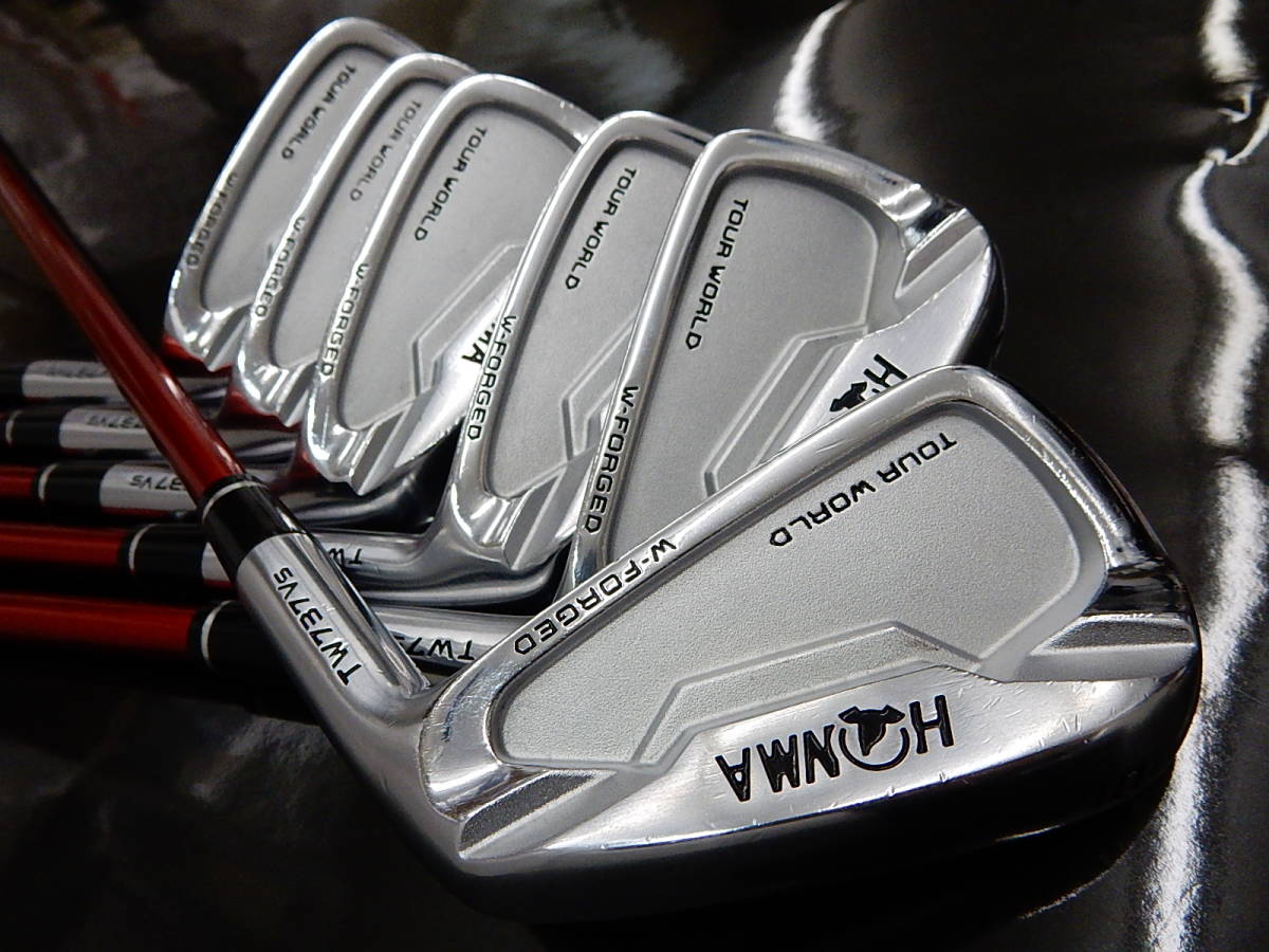 本物保証，限定SALE 稀少 カスタムカラー レッド 良品 本間 HONMA TOUR WORLD TW737Vs 6-11i 6本 純正特注 VIZARD IN55 RED R 税込 ホンマ(ホンマ)｜売買されたオークション情報、yahooの商品情報をアーカイブ公開 - オークファ 男性右きき用