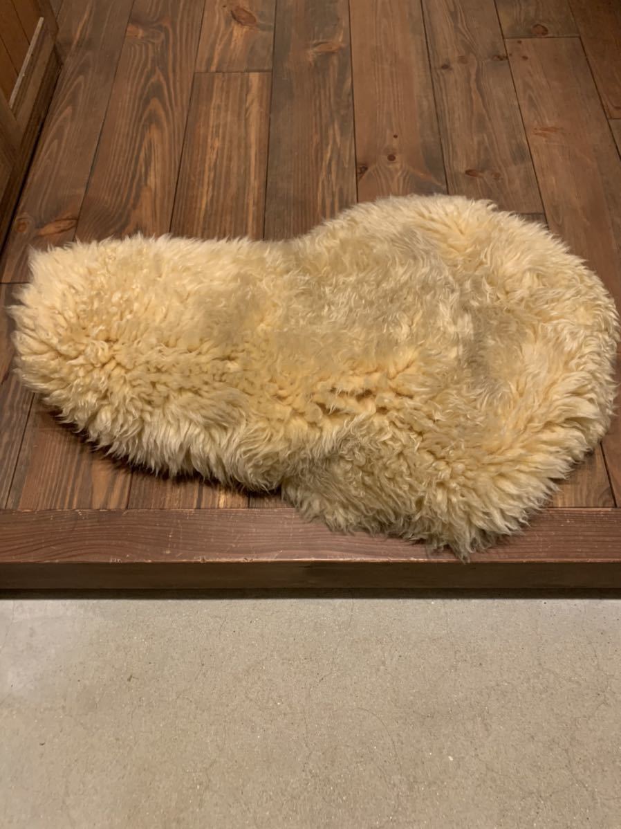ムートン シートカバー パン ナックル サイドバルブ ビンテージ
