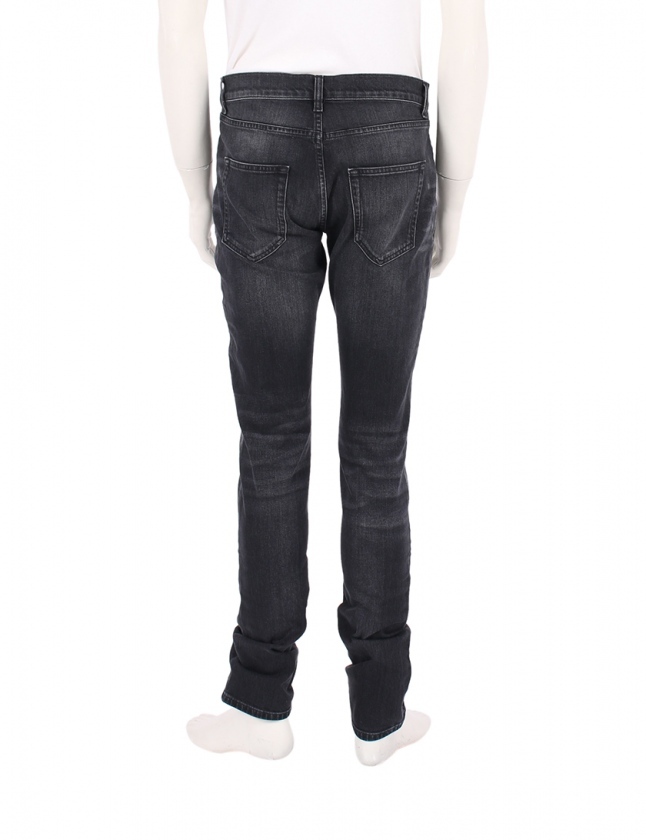 サンローラン パリ SAINT LAURENT PARIS スキニーデニムパンツ 黒 31 