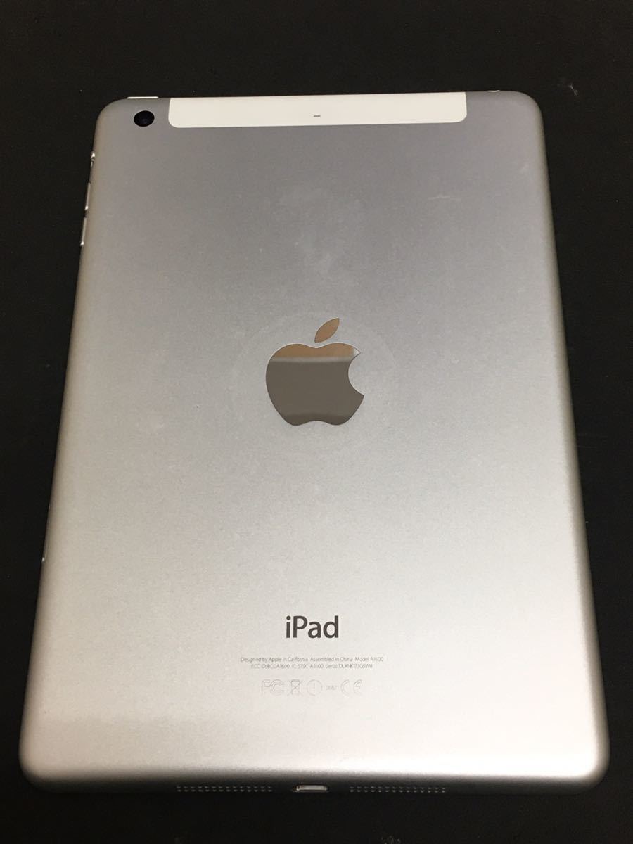 ♪中古品　iPad mini3 Wi-Fi+Cellular GB不明 シルバー キャリア不明 ♪_3