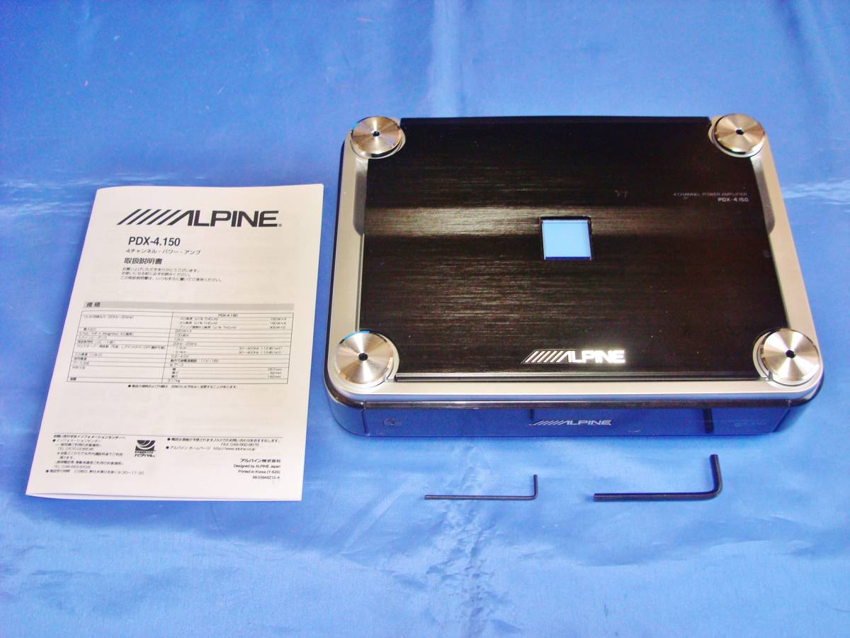 Alpine PDX-4.150 Amplifier 4-Channel Audio Power Digital Car