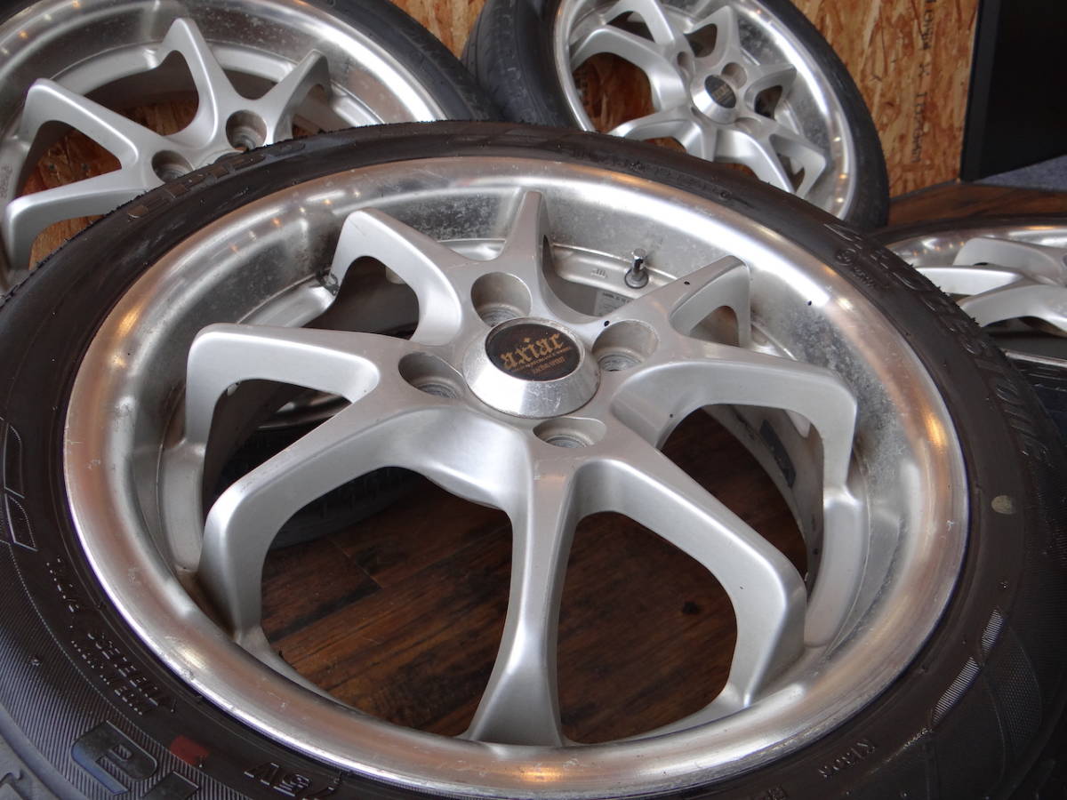 15インチ axiar 5j 45 100/4H 165/55R15 軽カー、軽トラック、ムーブ 