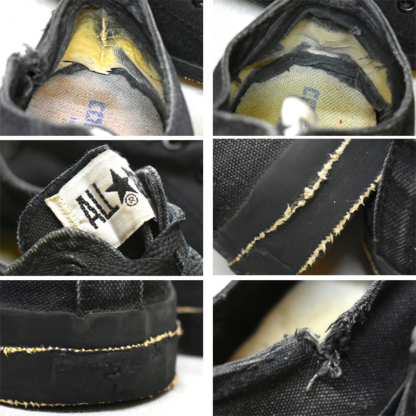 1点物 USA製コンバースConverseオールスター黒スニーカー古着メンズ29レディースOKアメカジ90sストリート/アメリカ製シューズ ...