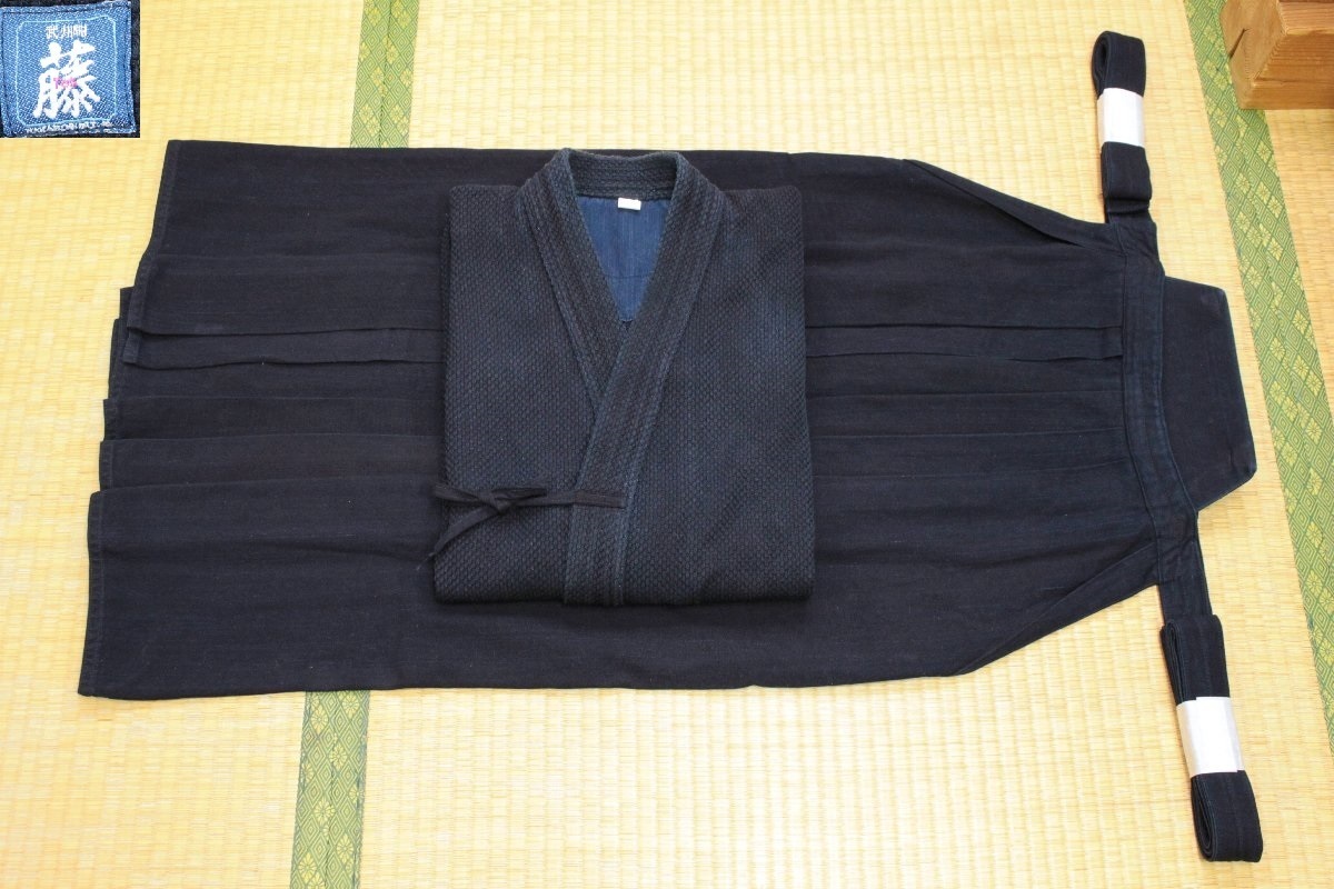 数量限定，限定SALE h8529 剣道着＋綿袴 160cm女子など 武州紺 藤 一重道着 武州紺 正藍染綿袴 剣道(剣道着、袴)｜売買されたオークション情報、yahooの商品情報をアーカイブ公開 - オークファン 剣道着、袴