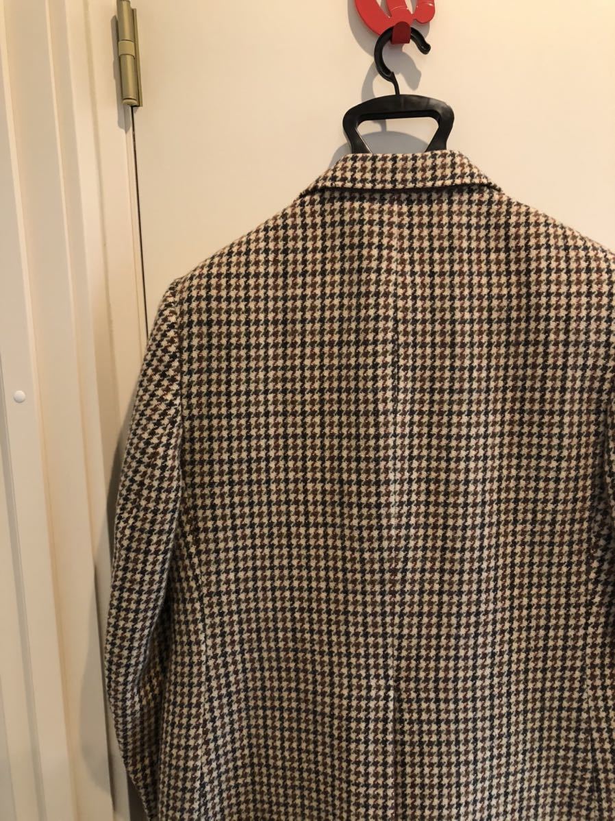 & Tweed tweed co dunn name double ” × coat “Harris 1960s wool 