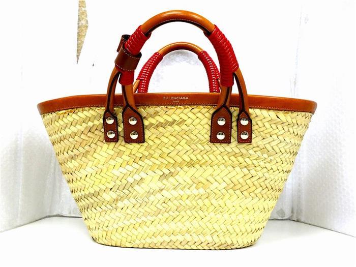 BALENCIAGA バレンシアガ ラフィア ストローバッグ カゴバッグ ストロー バレンシアガ 中古・古着通販BALENCIAGA ラフィア
