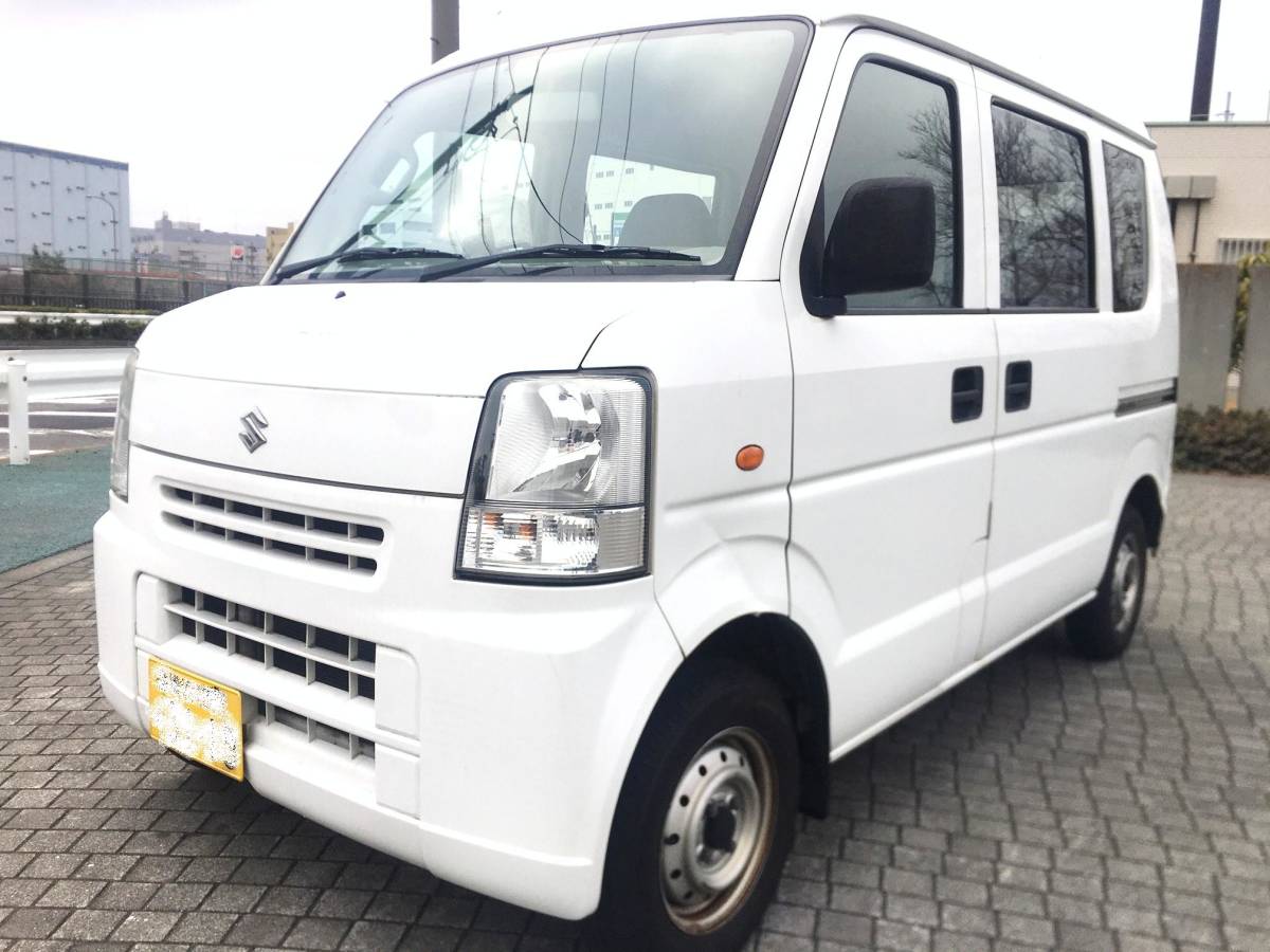 車検付】【ナビ】【ETC】走行128300㌔実走行 エブリィバン 即日 