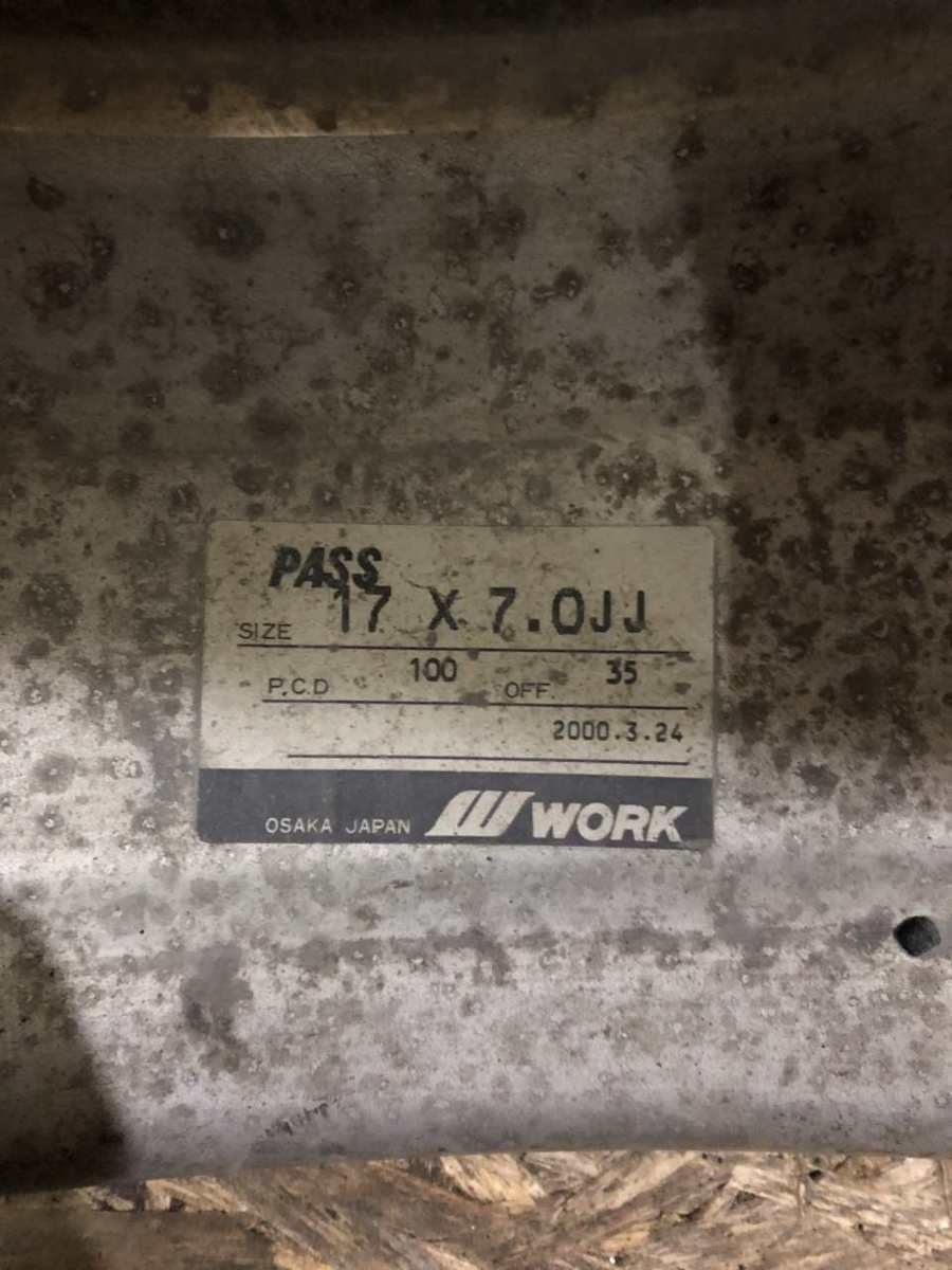 売切り1円スタート WORK GooCars グッカーズ 社外ホイール 17インチ 4  